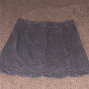 Gray Corduroy skirt